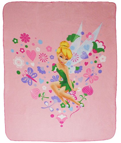 Kuscheldecke/Fleecedecke - Disney Fairies - Tinkerbell - 110 cm * 140 cm - Decke aus Fleece - für Mädchen Fairy/Erwachsene - Schmusedecke - Herz/Her.. von alles-meine.de GmbH