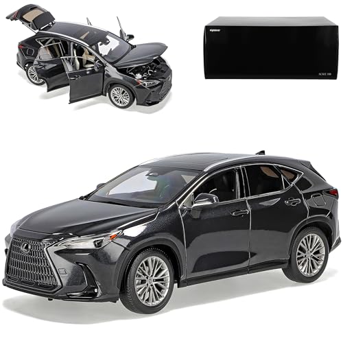 L*e*x*u*s NX 450h+ Graphite Schwarz 2. Generation Ab 2021 1/18 Kyosho Modell Auto mit individiuellem Wunschkennzeichen von alles-meine.de GmbH