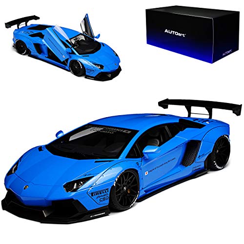 Lamborgihini Aventador Liberty Walk LB-Works Sky Blau 79107 1/18 AutoArt Modell Auto mit individiuellem Wunschkennzeichen Lamborgihini Aventador Liberty Walk LB-Works Sky Blau 79107 1/18 AutoArt Modell Auto mit individiuellem Wunschkennzeichen von alles-meine.de GmbH