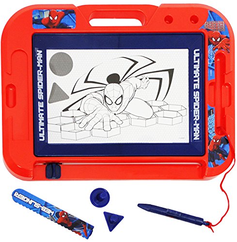 Magic - Zaubertafel/magische Maltafel - Ultimate Spyderman - incl. 2 Stempel - magnetische Zeichentafel - Magnet Tafel - Kinder/wisch & Weg - Zauberze.. von alles-meine.de GmbH