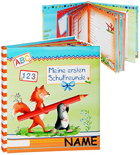 Mein Freundebuch - Meine ersten Schulfreunde - incl. Name - Kinder Vorschule Poesiealbum - Poesie A5 Softcover - Mein erstes Schuljahr und Meine Freunde -.. von alles-meine.de GmbH