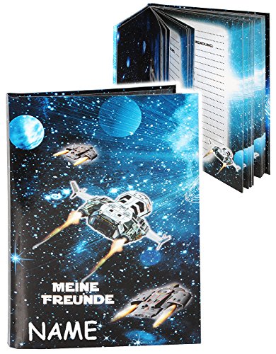 Meine Freunde Buch - Weltraum - Space - Raumschiff - incl. Name - Schule & Kindergarten/Vorschule Kita - dick gebunden - für Schulfreunde Poesie A5 Soft.. Meine Freunde Buch - Weltraum - Space - Raumschiff - incl. Name - Schule & Kindergarten/Vorschule Kita - dick gebunden - für Schulfreunde Poesie A5 Soft.. von alles-meine.de GmbH