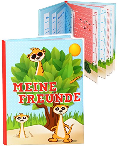 Meine Freunde Buch - lustige Erdmännchen - Schule & Kindergarten/Vorschule Kita - dick gebunden - für Schulfreunde Poesie A5 Softcover - Freundebuch Poe.. Meine Freunde Buch - lustige Erdmännchen - Schule & Kindergarten/Vorschule Kita - dick gebunden - für Schulfreunde Poesie A5 Softcover - Freundebuch Poe.. von alles-meine.de GmbH