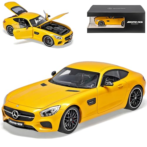 Mercedes-B AMG GT Coupe Solarbeam Gelb Ab 2014 1/18 Norev Modell Auto mit individiuellem Wunschkennzeichen von alles-meine.de GmbH