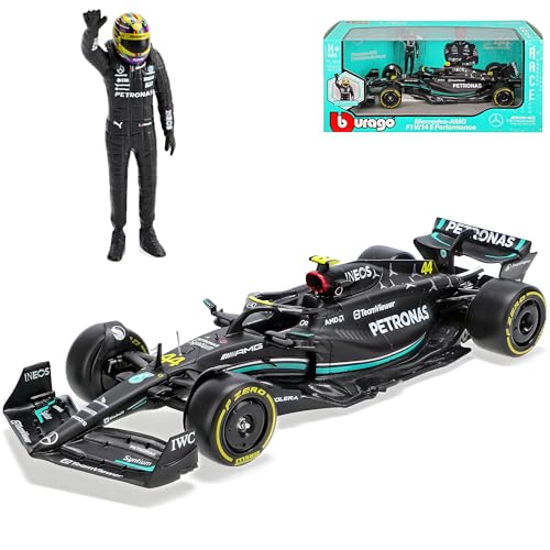 alles-meine.de GmbH Mercedes-B AMG W14 Lewis Hamilton Nr 44 Formel 1 2023 mit Fahrerfigur 1/24 Burago Modell Auto mit individiuellem Wunschkennzeichen alles-meine.de GmbH Mercedes-B AMG W14 Lewis Hamilton Nr 44 Formel 1 2023 mit Fahrerfigur 1/24 Burago Modell Auto mit individiuellem Wunschkennzeichen von alles-meine.de GmbH