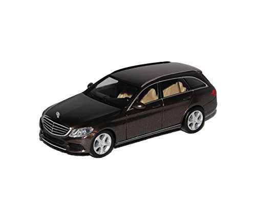Mercedes-B C-Klasse Kombi Braun W205 Ab 2014 H0 1/87 Herpa Modell Auto mit individiuellem Wunschkennzeichen von alles-meine.de GmbH