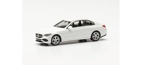 Mercedes-B C-Klasse W206 Limousine Weiss Ab 2021 H0 1/87 Herpa Modell Auto mit individiuellem Wunschkennzeichen von alles-meine.de GmbH