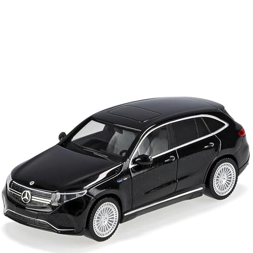 Mercedes-B EQC AMG N293 SUV AMG Schwarz Metallic Ab 2019 H0 1/87 Herpa Modell Auto mit individiuellem Wunschkennzeichen von alles-meine.de GmbH