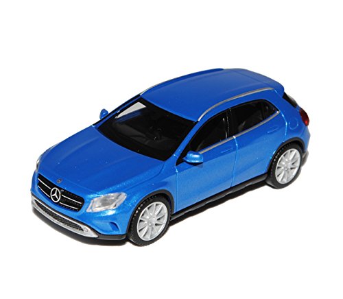 Mercedes-B GLA-Klasse SUV Blau X156 Ab 2013 H0 1/87 Herpa Modell Auto mit individiuellem Wunschkennzeichen von alles-meine.de GmbH