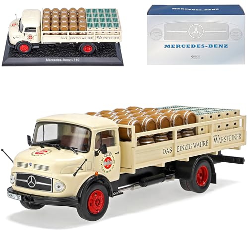alles-meine.de GmbH Mercedes-B L710 Bierlaster Warsteiner mit Sockel 1/43 Atlas Sonderangebot Modell Auto mit individiuellem Wunschkennzeichen von alles-meine.de GmbH