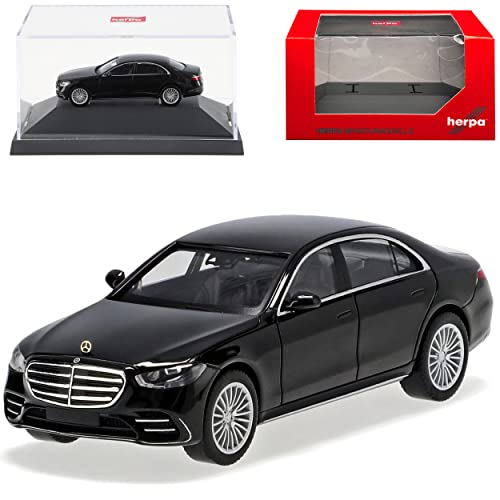 Mercedes-B S-Klasse W223 Schwarz Modell Ab 2020 mit Sockel und Vitrine H0 1/87 Herpa Modell Auto Mercedes-B S-Klasse W223 Schwarz Modell Ab 2020 mit Sockel und Vitrine H0 1/87 Herpa Modell Auto von alles-meine.de GmbH