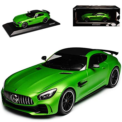 Mercedes-Benz AMG GT R Coupe Matt Grün Ab 2014 1/18 Minichamps Modell Auto mit individiuellem Wunschkennzeichen von alles-meine.de GmbH