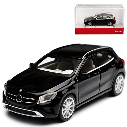 Mercedes-Benz GLA-Klasse SUV Metallic Schwarz X156 Ab 2013 H0 1/87 Herpa Modell Auto mit individiuellem Wunschkennzeichen von alles-meine.de GmbH