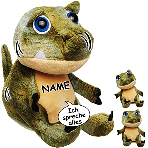 NACH sprechender - Dinosaurier/Dino - Ich spreche Alles nach & bewege Mich dazu - inkl. Name - aus Stoff/Plüsch - Plüschtier - mit Sound & Bewegung - .. von alles-meine.de GmbH