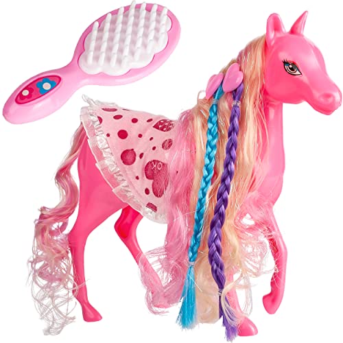 Pferd/Spielzeugpferd + Zubehör viele Modelle & Größen wählbar 25,5 cm hoch - passend für Barbie - mit abnehmbaren Sattel + Zaumzeug - mit Haaren - ideal.. Pferd/Spielzeugpferd + Zubehör viele Modelle & Größen wählbar 25,5 cm hoch - passend für Barbie - mit abnehmbaren Sattel + Zaumzeug - mit Haaren - ideal.. von alles-meine.de GmbH