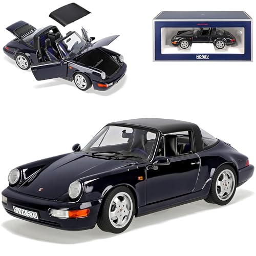 Porsche 911 964 Carrera 4 Targa Cabrio Dunkel Blau Metallic Fast Schwarz 1988-1994 1/18 Norev Modell Auto mit individiuellem Wunschkennzeichen Porsche 911 964 Carrera 4 Targa Cabrio Dunkel Blau Metallic Fast Schwarz 1988-1994 1/18 Norev Modell Auto mit individiuellem Wunschkennzeichen von alles-meine.de GmbH