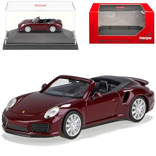 Porsche 911 991 Cabrio Turbo II Rot Metallic Modell 2011-2019 Version Ab Facelift 2015 mit Sockel und Vitrine H0 1/87 Herpa Modell Auto mit individiuellem WUN.. Porsche 911 991 Cabrio Turbo II Rot Metallic Modell 2011-2019 Version Ab Facelift 2015 mit Sockel und Vitrine H0 1/87 Herpa Modell Auto mit individiuellem WUN.. von alles-meine.de GmbH