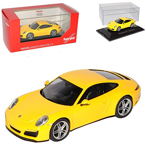 Porsche 911 991 Carrera 4 Coupe Gelb Modell Ab 2012 1/43 Herpa Modell Auto mit individiuellem Wunschkennzeichen Porsche 911 991 Carrera 4 Coupe Gelb Modell Ab 2012 1/43 Herpa Modell Auto mit individiuellem Wunschkennzeichen von alles-meine.de GmbH