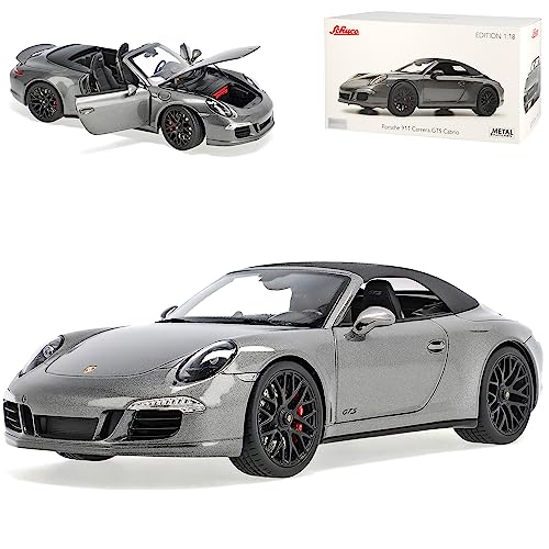 Porsche 911 991 GTS Cabrio Grau Metallic 2011-2018 1/18 Schuco Modell Auto mit individiuellem Wunschkennzeichen Porsche 911 991 GTS Cabrio Grau Metallic 2011-2018 1/18 Schuco Modell Auto mit individiuellem Wunschkennzeichen von alles-meine.de GmbH
