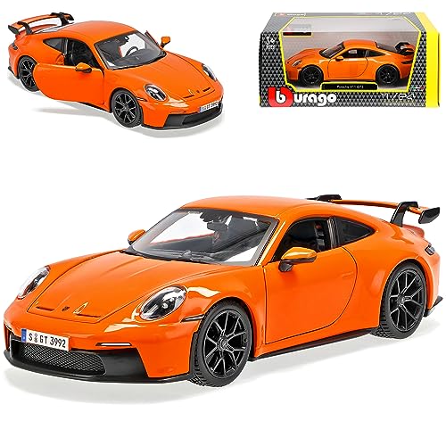 Porsche 911 992 GT3 Coupe Orange Neue Generation Ab 2019 1/24 Burago Modell Auto mit individiuellem Wunschkennzeichen Porsche 911 992 GT3 Coupe Orange Neue Generation Ab 2019 1/24 Burago Modell Auto mit individiuellem Wunschkennzeichen von alles-meine.de GmbH