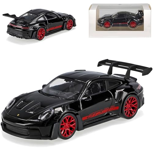 Porsche 911 992 GT3 RS Coupe Schwarz mit Rot Neue Generation Ab 2019 Version Ab 2022 1/43 Norev Modell Auto mit individiuellem Wunschkennzeichen Porsche 911 992 GT3 RS Coupe Schwarz mit Rot Neue Generation Ab 2019 Version Ab 2022 1/43 Norev Modell Auto mit individiuellem Wunschkennzeichen von alles-meine.de GmbH