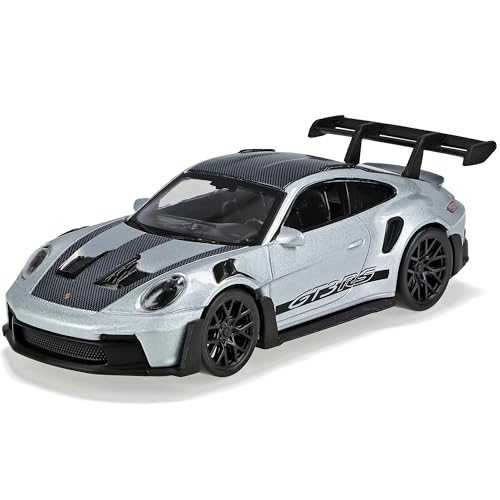Porsche 911 992 GT3 RS Coupe Silber Grau mit Schwarz Neue Generation Ab 2019 Version Ab 2022 1/43 Norev Modell Auto mit individiuellem Wunschkennzeichen von alles-meine.de GmbH