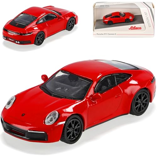 Porsche 911 992 S Coupe Rot Neue Generation Ab 2019 H0 1/87 Schuco Modell Auto mit individiuellem Wunschkennzeichen von alles-meine.de GmbH