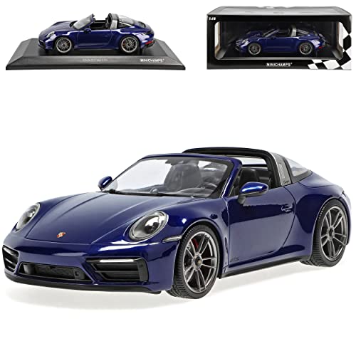 Porsche 911 992 Targa 4 GTS Cabrio Blau Neue Generation Ab 2019 1/18 Minichamps Modell Auto mit individiuellem Wunschkennzeichen von alles-meine.de GmbH