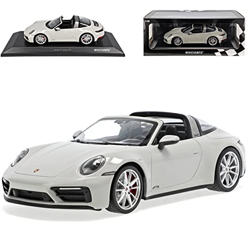 Porsche 911 992 Targa 4 GTS Cabrio Grau Neue Generation Ab 2019 1/18 Minichamps Modell Auto mit individiuellem Wunschkennzeichen von alles-meine.de GmbH