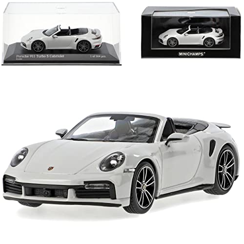 Porsche 911 992 Turbo S Cabrio Kreide Grau Neue Generation Ab 2019 1/43 Minichamps Modell Auto mit individiuellem Wunschkennzeichen Porsche 911 992 Turbo S Cabrio Kreide Grau Neue Generation Ab 2019 1/43 Minichamps Modell Auto mit individiuellem Wunschkennzeichen von alles-meine.de GmbH