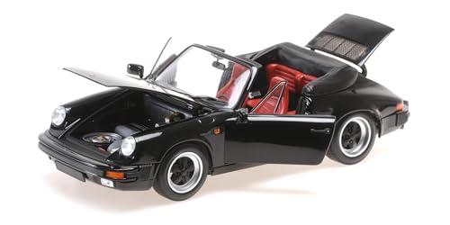 Porsche 911 G-Modell Carrera Cabrio 3.2 Schwarz 1973-1989 1/18 Minichamps Modell Auto mit individiuellem Wunschkennzeichen von alles-meine.de GmbH