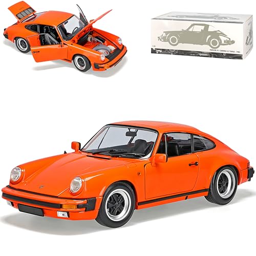 Porsche 911 G-Modell Carrera Coupe 3.2 Orange 1973-1989 1/18 Minichamps Modell Auto mit individiuellem Wunschkennzeichen von alles-meine.de GmbH