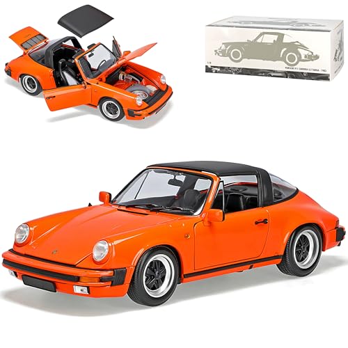 Porsche 911 G-Modell Carrera Targa Cabrio 3.2 Orange 1973-1989 1/18 Minichamps Modell Auto mit individiuellem Wunschkennzeichen Porsche 911 G-Modell Carrera Targa Cabrio 3.2 Orange 1973-1989 1/18 Minichamps Modell Auto mit individiuellem Wunschkennzeichen von alles-meine.de GmbH