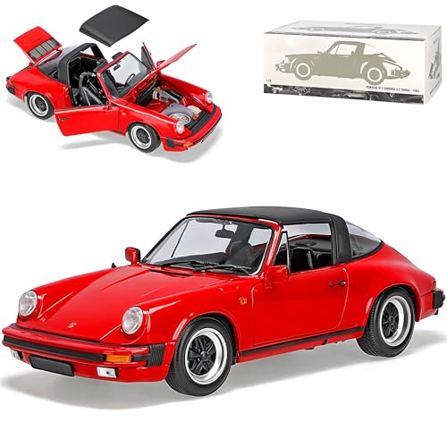 Porsche 911 G-Modell Carrera Targa Cabrio 3.2 Red 1973-1989 1/18 Minichamps Modell Auto mit individiuellem Wunschkennzeichen von alles-meine.de GmbH