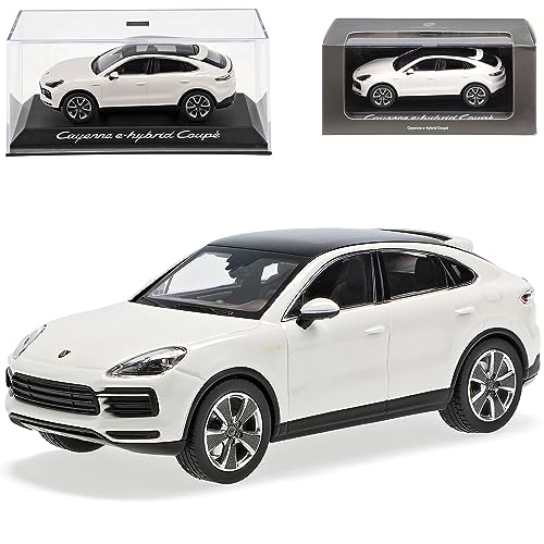 Porsche Cayenne E-Hybrid Coupe III PO536 Weiss 3. Generation Ab 2019 1/43 Norev Modell Auto mit individiuellem Wunschkennzeichen von alles-meine.de GmbH