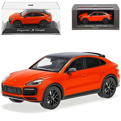 Porsche Cayenne S Coupe III PO536 Orange 3. Generation Ab 2019 1/43 Norev Modell Auto mit individiuellem Wunschkennzeichen von alles-meine.de GmbH