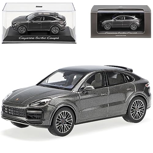 Porsche Cayenne Turbo Coupe III PO536 Grau Metallic 3. Generation Ab 2019 1/43 Norev Modell Auto mit individiuellem Wunschkennzeichen von alles-meine.de GmbH