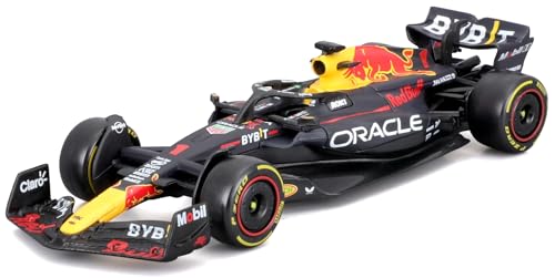 Red Bull RB19 Max Verstappen Nr 1 Formel 1 Weltmeister 2023 1/43 Burago Modell Auto mit individiuellem Wunschkennzeichen von alles-meine.de GmbH