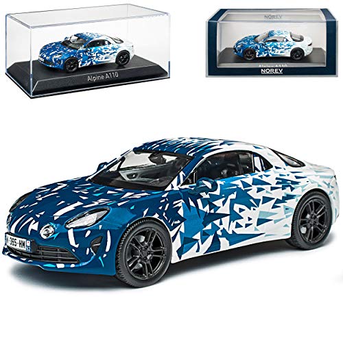 Renautl Alpine A110 Coupe Blau Weiss Test Version Premiere Edition Ab 2017 1/43 Norev Modell Auto mit individiuellem Wunschkennzeichen von alles-meine.de GmbH