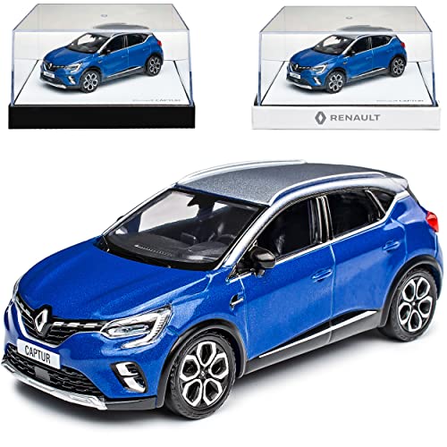Renautl Captur II Blau mit Dach in Silber 2. Generation Ab 2020 1/43 Norev Modell Auto mit individiuellem Wunschkennzeichen von alles-meine.de GmbH