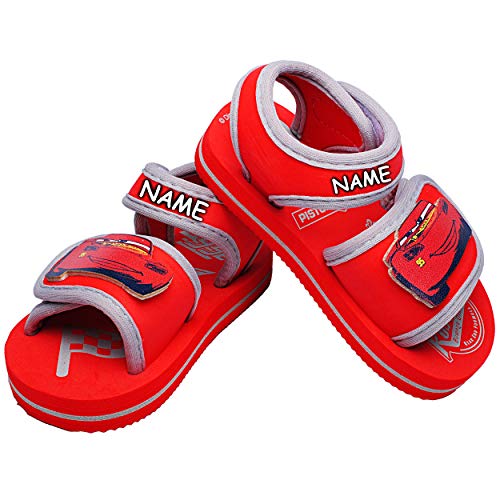 alles-meine.de GmbH Sandalen/Badeschuhe - Gr. 22/23 - " Cars/Lightning McQueen - Auto - incl. Name - mit Klettverschluss/Fersen Riemchen - Aquaschuhe Antirutsch - Riemc.. von alles-meine.de GmbH