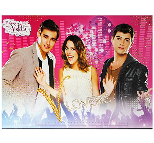 alles-meine.de GmbH Schreibtischunterlage - Violetta - 51 cm * 36 cm - Kunststoff PVC - Unterlage/Knetunterlage/Schreibunterlage/Tischunterlage - Martina Stoessel Channel S.. von alles-meine.de GmbH