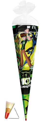 Schultüte - Ben 10 - Transformation 22 cm - mit Tüllabschluß - Zuckertüte Roth Omniverse Benjamin Tennyson Kämpfer Comic von alles-meine.de GmbH
