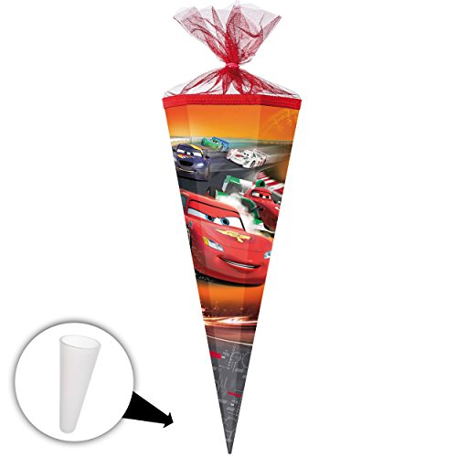 Schultüte - Cars/Lightning McQueen - Auto - 70-100 cm - Tüll- oder/Filzabschluß - Zuckertüte - mit/ohne Kunststoff Spitze - Nestler - Jungen - Fahrzeu.. Schultüte - Cars/Lightning McQueen - Auto - 70-100 cm - Tüll- oder/Filzabschluß - Zuckertüte - mit/ohne Kunststoff Spitze - Nestler - Jungen - Fahrzeu.. von alles-meine.de GmbH