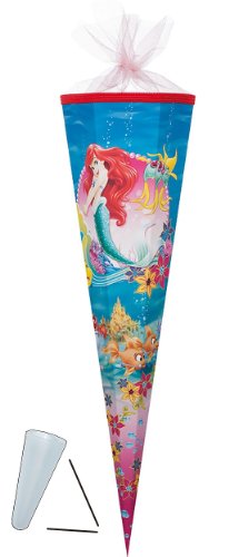 Schultüte - Arielle Meereszauber 22 cm - mit Tüllabschluß - Zuckertüte Nestler Meerjungfrau Fabian Unterwasser Fisch Schultüte - Arielle Meereszauber 22 cm - mit Tüllabschluß - Zuckertüte Nestler Meerjungfrau Fabian Unterwasser Fisch von alles-meine.de GmbH