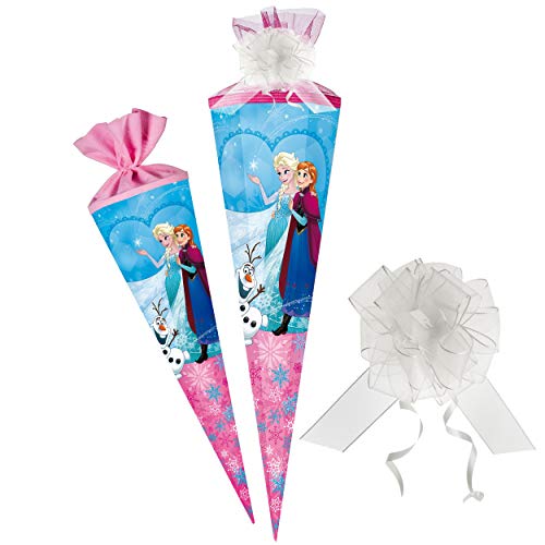 Schultüte - die Eiskönigin - Frozen - 50 cm - rund - incl. Schleife - mit Tüllabschluß - Zuckertüte - mit - ohne Kunststoff Spitze - Nestler - Schultütens.. Schultüte - die Eiskönigin - Frozen - 50 cm - rund - incl. Schleife - mit Tüllabschluß - Zuckertüte - mit - ohne Kunststoff Spitze - Nestler - Schultütens.. von alles-meine.de GmbH