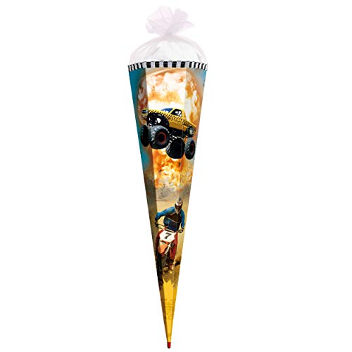 Schultüte - Monstertruck - Fahrzeug/Auto Truck - 50 cm - rund - mit Tüllabschluß - Zuckertüte - mit/ohne Kunststoff Spitze - Roth - Jungen - Fahrzeuge.. Schultüte - Monstertruck - Fahrzeug/Auto Truck - 50 cm - rund - mit Tüllabschluß - Zuckertüte - mit/ohne Kunststoff Spitze - Roth - Jungen - Fahrzeuge.. von alles-meine.de GmbH