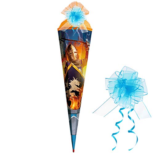 Schultüte - Ritter & Ritterburg - 50 cm - rund - incl. Schleife - mit Tüllabschluß - Zuckertüte - mit/ohne Holzspitze - Roth - Schultütenschleife/Zuck.. Schultüte - Ritter & Ritterburg - 50 cm - rund - incl. Schleife - mit Tüllabschluß - Zuckertüte - mit/ohne Holzspitze - Roth - Schultütenschleife/Zuck.. von alles-meine.de GmbH