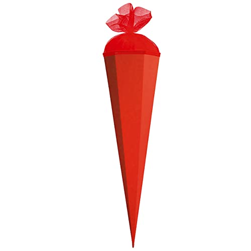 Schultüte - Rohling - ROT Größenwahl 35 cm bis 100 cm mit Holzspitze - Zuckertüte ALLE Größen - Roth - zum Basteln, Bemalen und Bekleben Bastelschultüte Schultüte - Rohling - ROT Größenwahl 35 cm bis 100 cm mit Holzspitze - Zuckertüte ALLE Größen - Roth - zum Basteln, Bemalen und Bekleben Bastelschultüte von alles-meine.de GmbH
