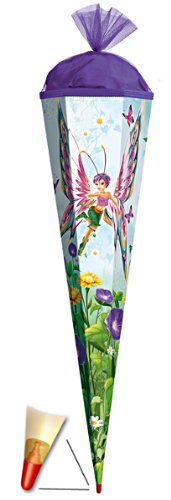 Schultüte - Schmetterlingsfee 50 cm - mit Tüllabschluß - Zuckertüte Roth Schmetterling Schmetterlinge Blumen Blume Elfe Fee Schultüte - Schmetterlingsfee 50 cm - mit Tüllabschluß - Zuckertüte Roth Schmetterling Schmetterlinge Blumen Blume Elfe Fee von alles-meine.de GmbH
